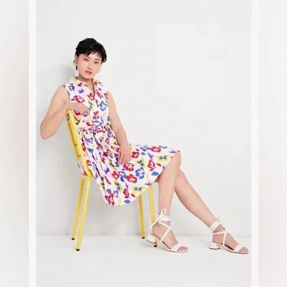 Kate Spade Summer Flowers Marina Dress Size XS - Picture 3 of 7